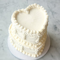 Ornate Vintage Two-Tier Heart