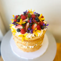Berries & Blooms Special Occasion Cake