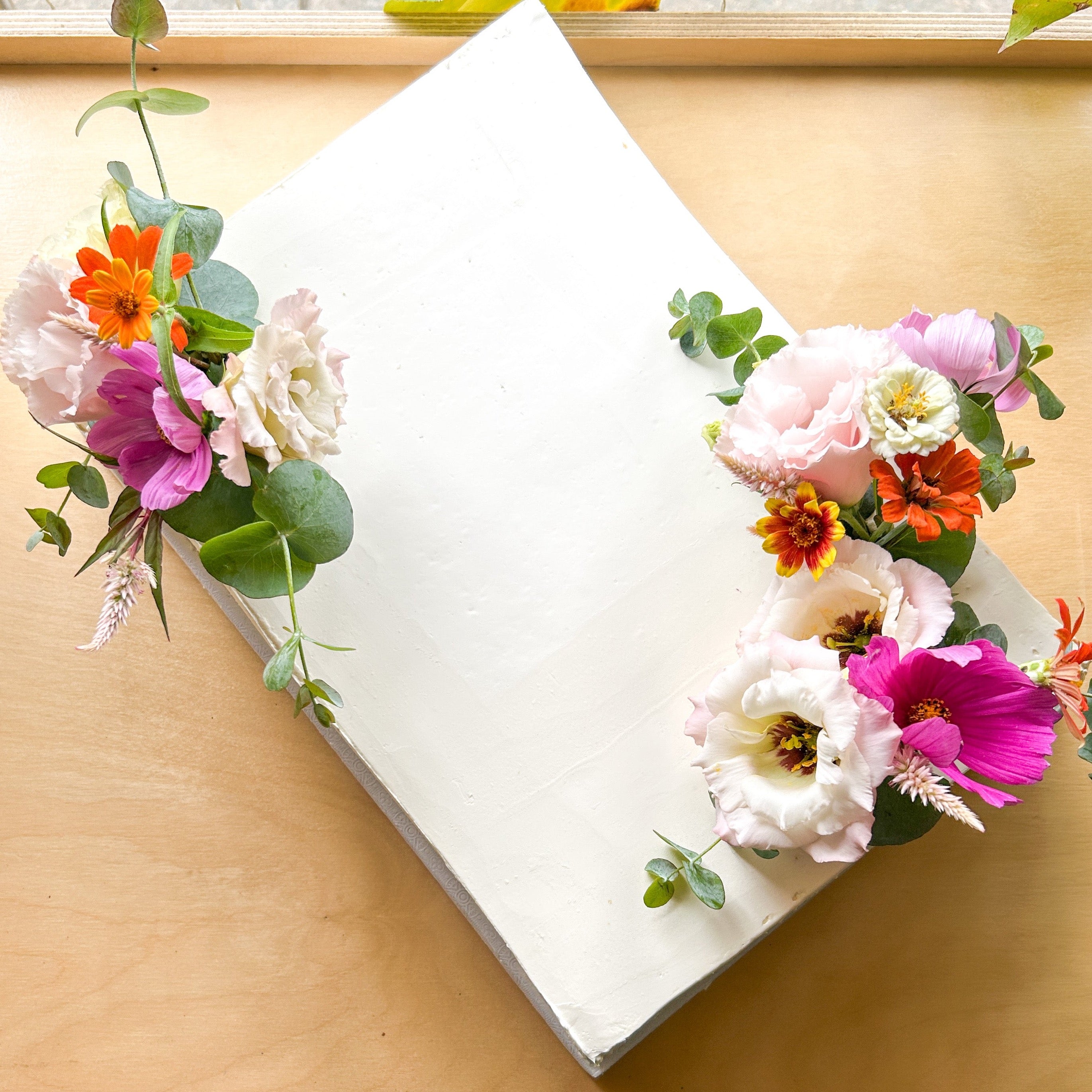 CARTE (+enveloppe blanche) - Bouquet Pastel