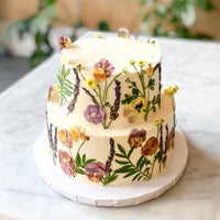 Two-Tier "Garden Party" Celebration Cake