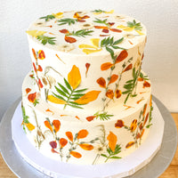 Two-Tier "Garden Party" Celebration Cake