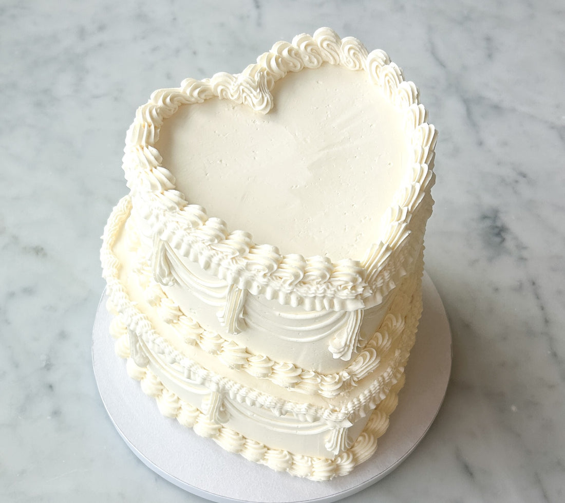 Ornate Vintage Two-Tier Heart