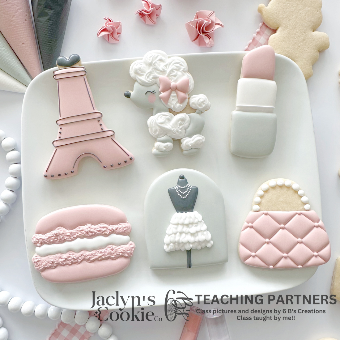 Parisian Valentine Cookie Class with Jaclyn Cookies