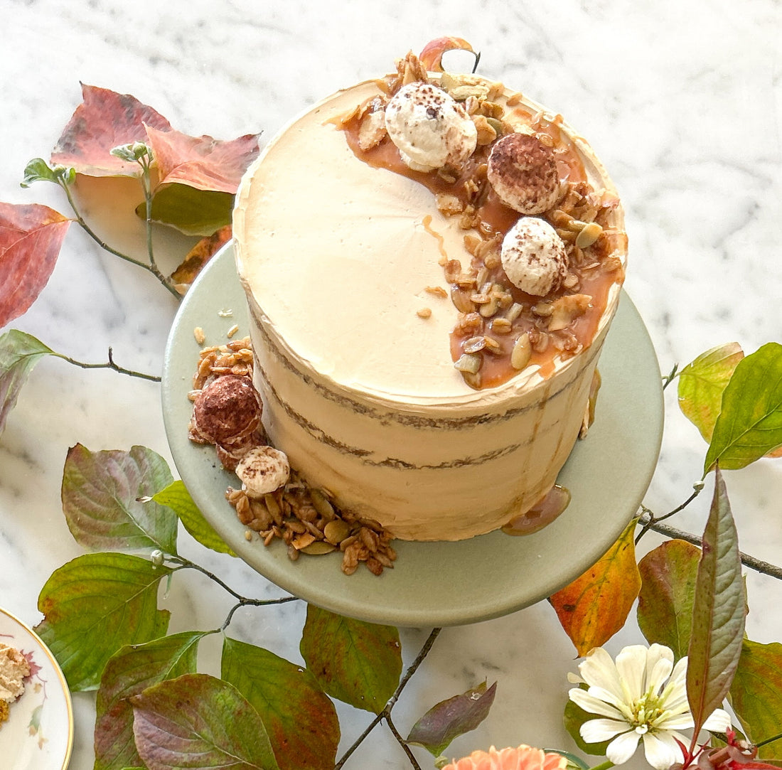 Woodland Apple Cake – Brown Sugar Spice Cake with Apple Cider Caramel