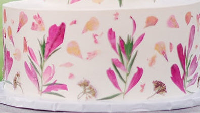 Pressed Florals Upgrade - Large Cake