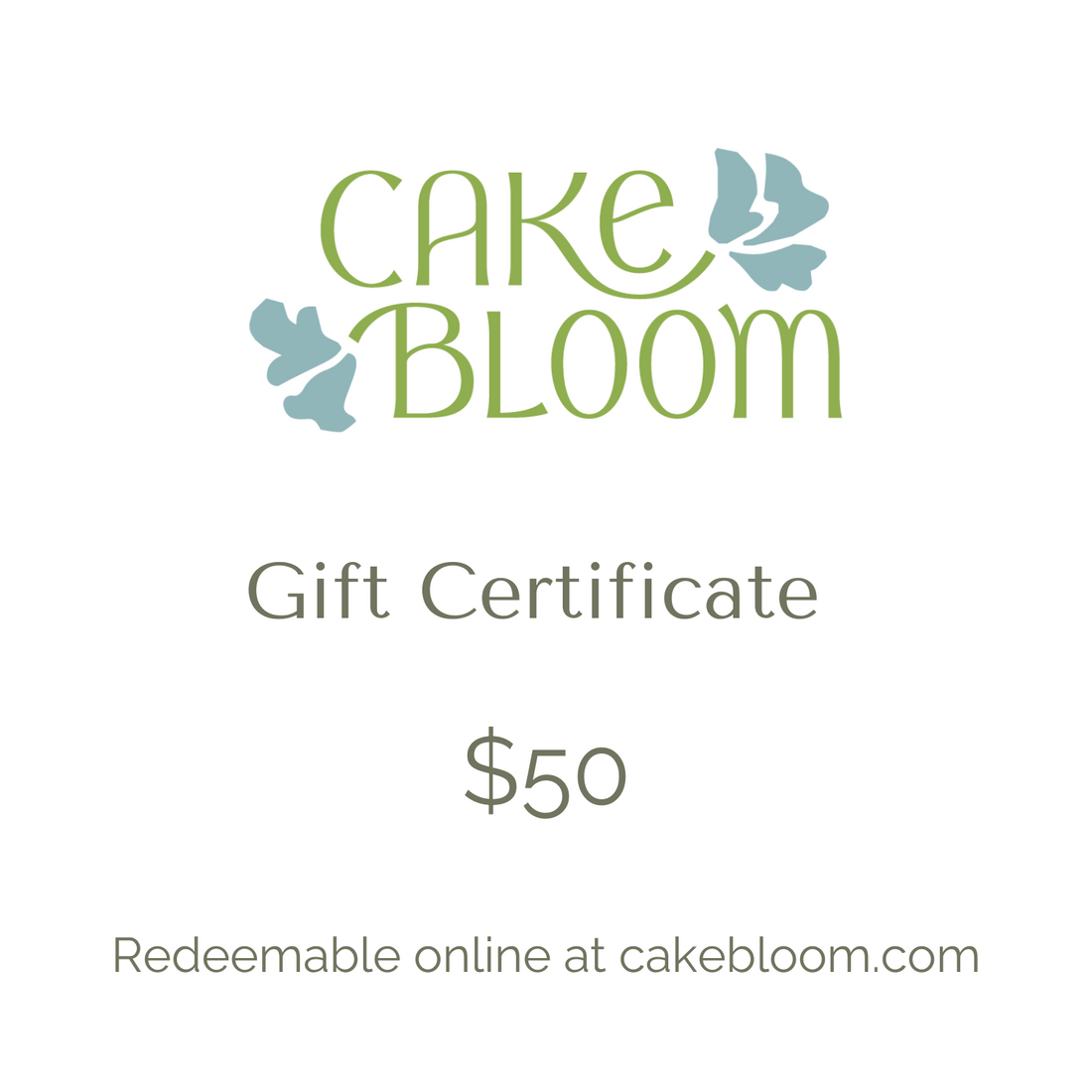 Cake Bloom Gift Card