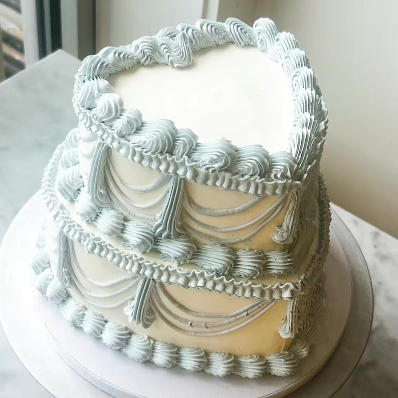 Ornate Vintage Two-Tier Heart